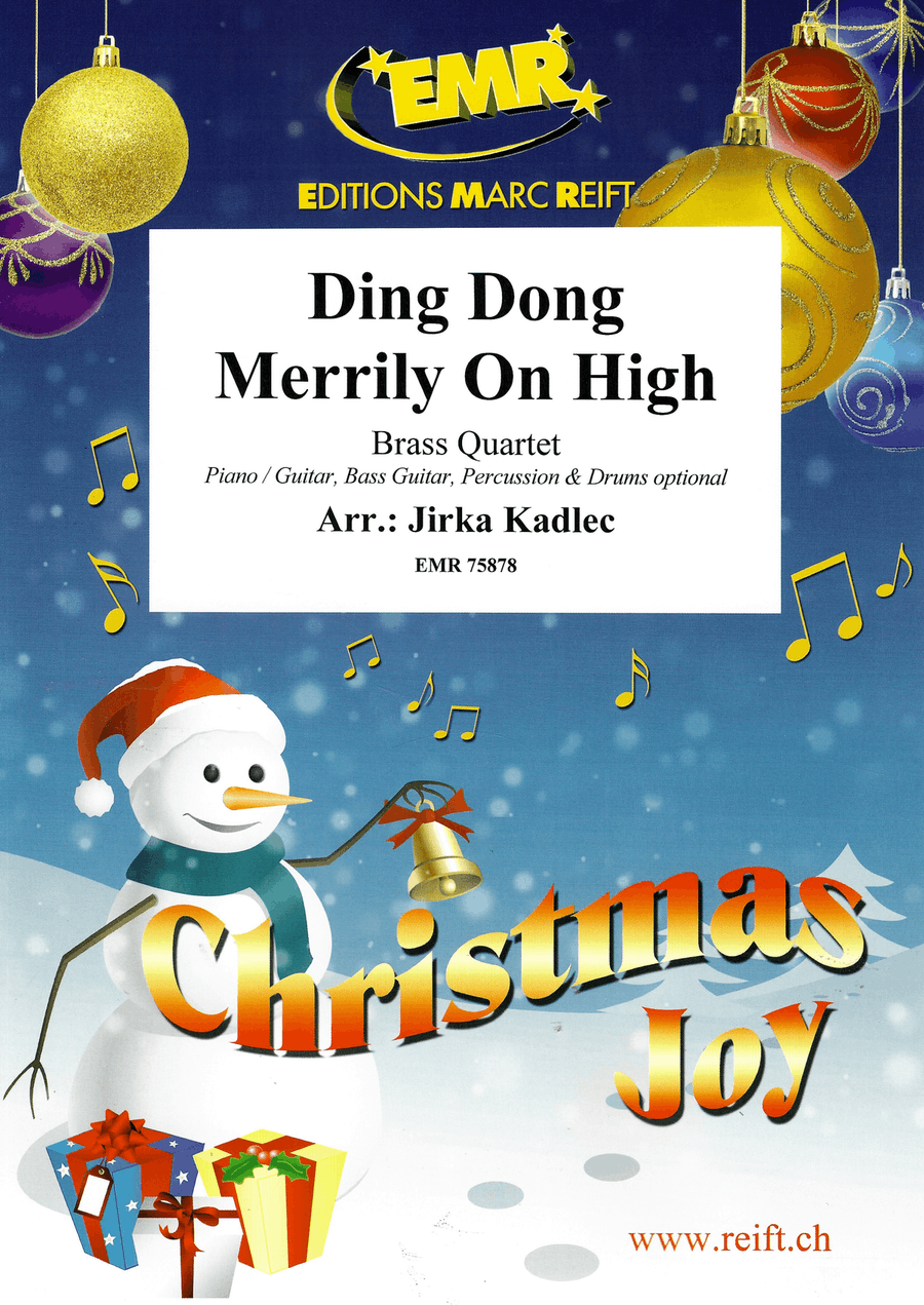 Ding Dong Merrily On High Brass Quartet scores gallery preview page 1