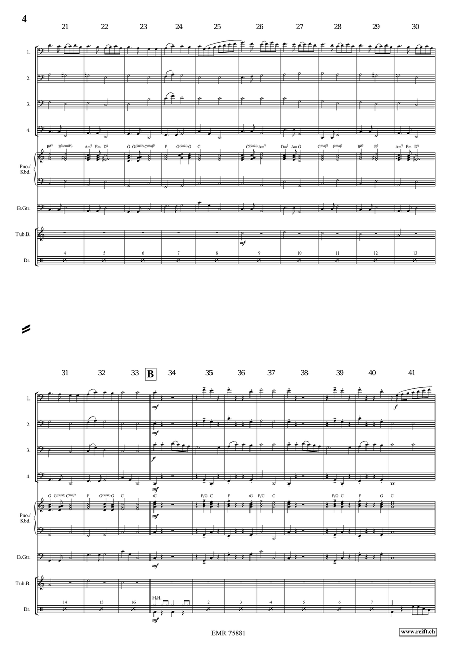 Ding Dong Merrily On High Bassoon Quartet scores gallery preview page 4