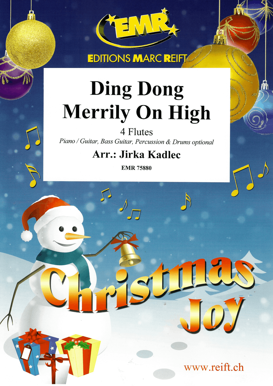 Ding Dong Merrily On High Flute Quartet scores gallery preview page 1