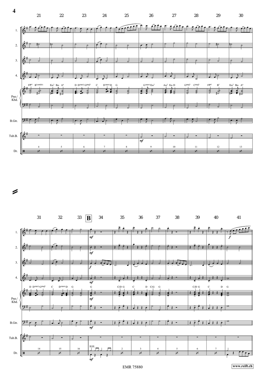 Ding Dong Merrily On High Flute Quartet scores gallery preview page 4