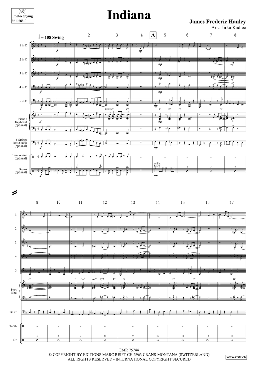 Indiana Indiana Score scores gallery preview page 3
