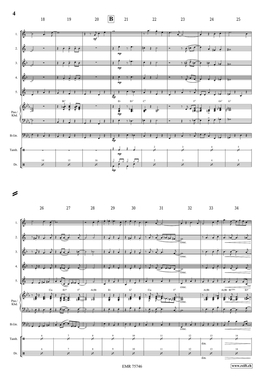 Indiana Indiana Saxophone Quintet scores gallery preview page 4