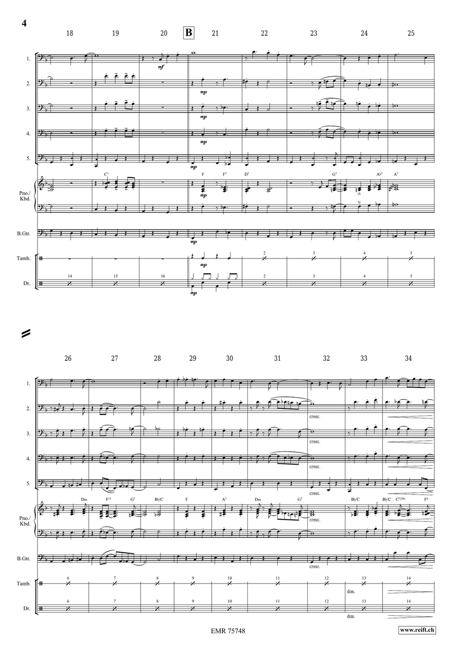 Indiana Indiana Trombone scores gallery preview page 4