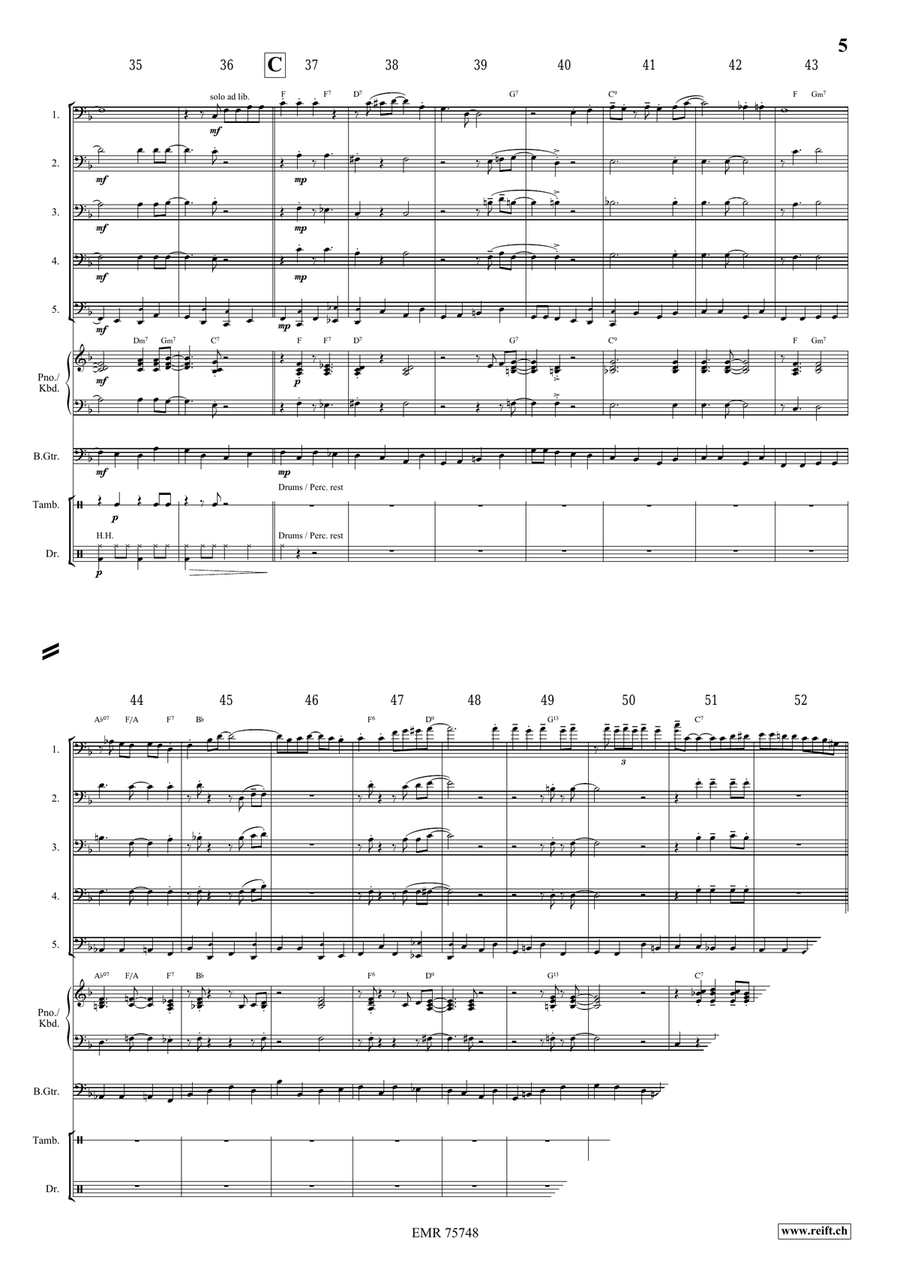 Indiana Indiana Trombone scores gallery preview page 5