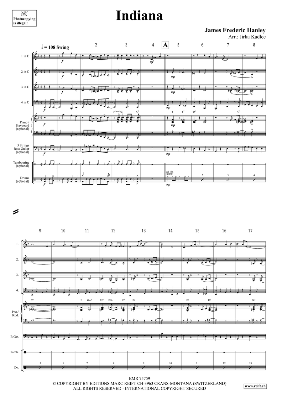 Indiana Indiana Score scores gallery preview page 3