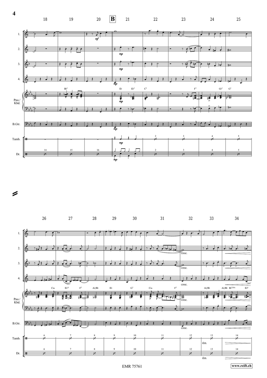 Indiana Indiana Saxophone Quartet scores gallery preview page 4