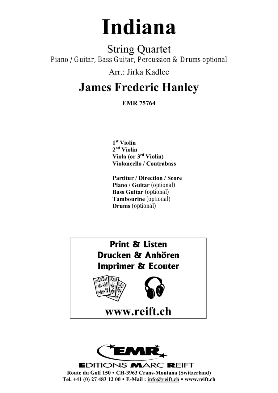 Indiana Indiana String Quartet scores gallery preview page 2