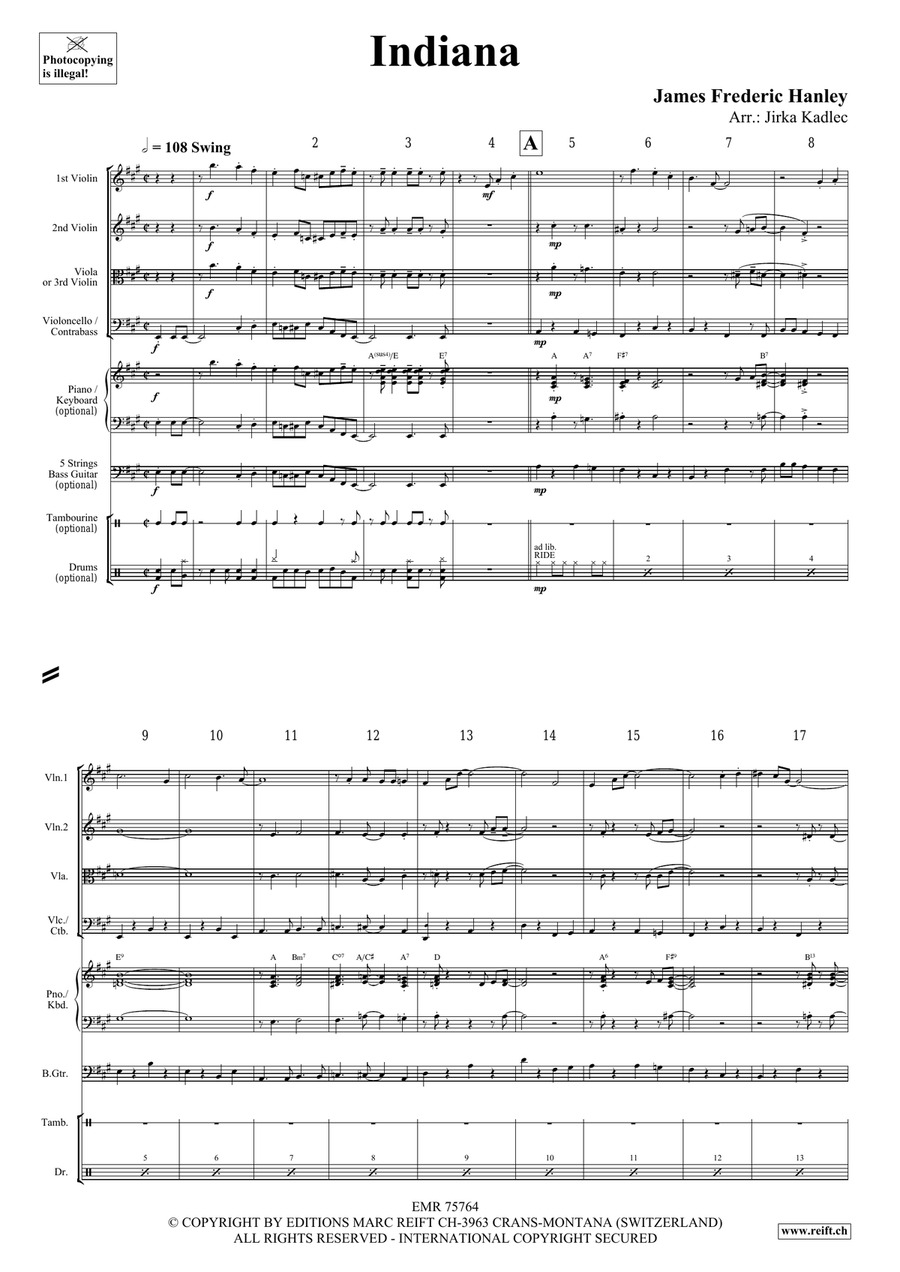 Indiana Indiana String Quartet scores gallery preview page 3
