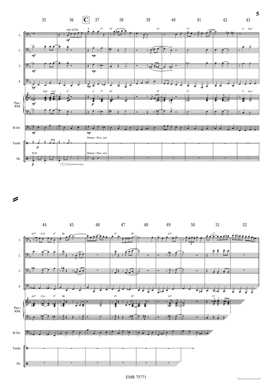 Indiana Indiana Tuba Quartet scores gallery preview page 5