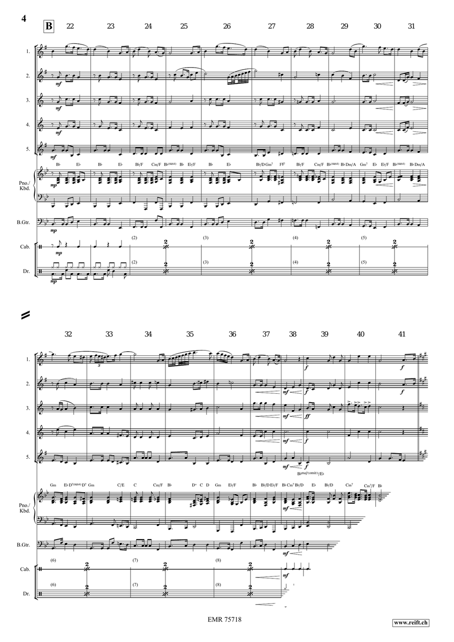 The Last Rose Of Summer The Last Rose Of Summer Saxophone Quintet scores gallery preview page 4