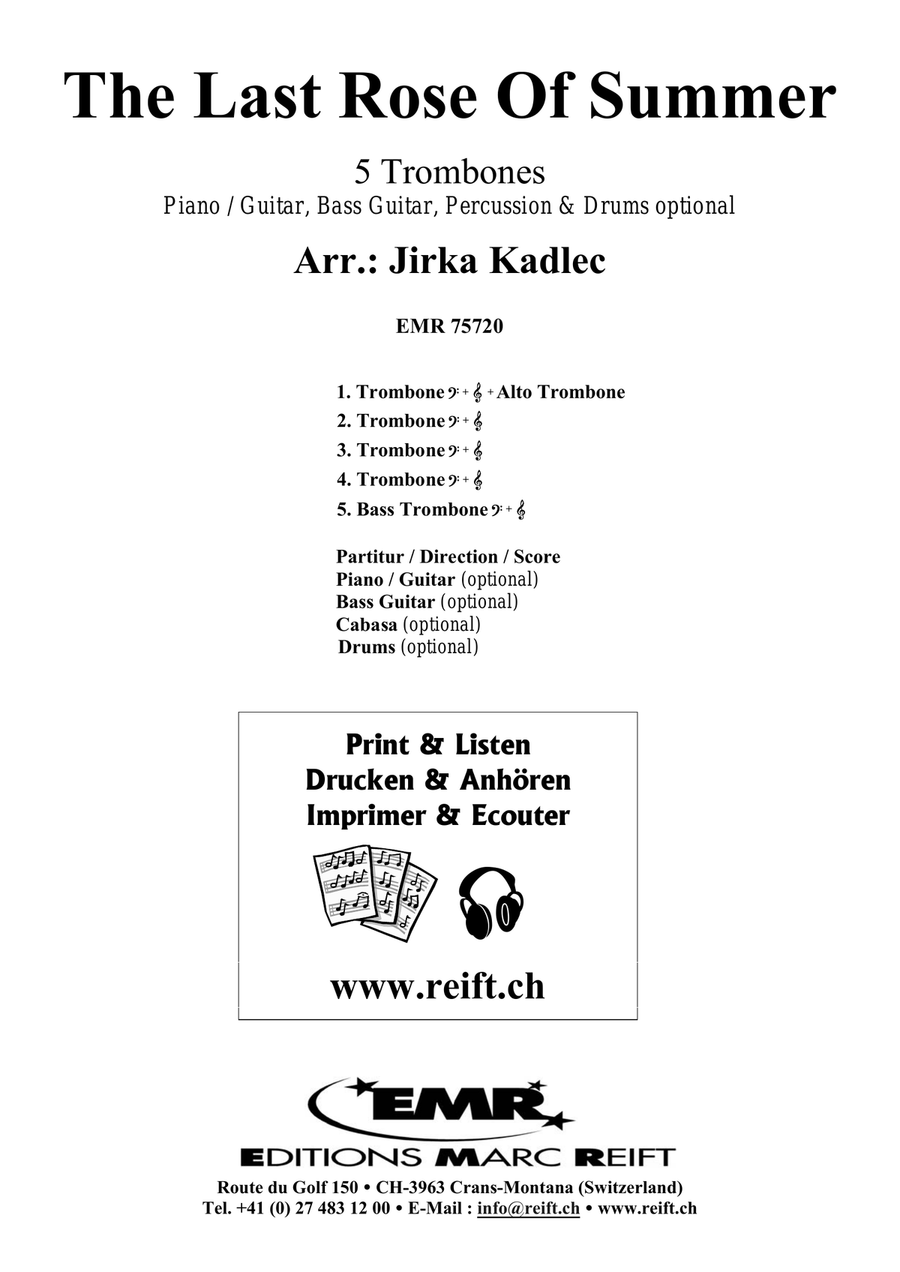 The Last Rose Of Summer The Last Rose Of Summer Trombone scores gallery preview page 2