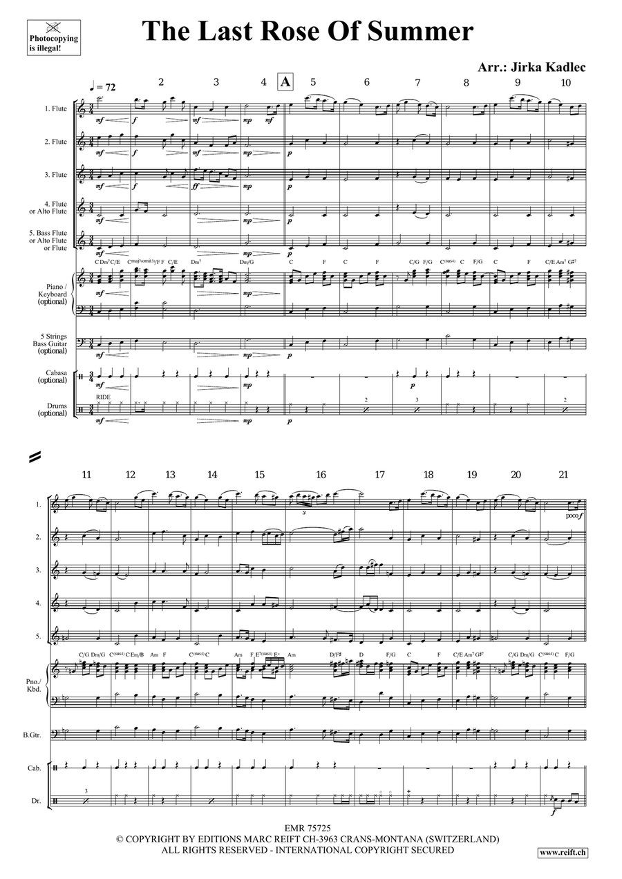 The Last Rose Of Summer The Last Rose Of Summer Flute scores gallery preview page 3