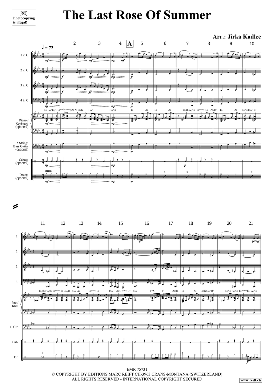 The Last Rose Of Summer The Last Rose Of Summer Score scores gallery preview page 3