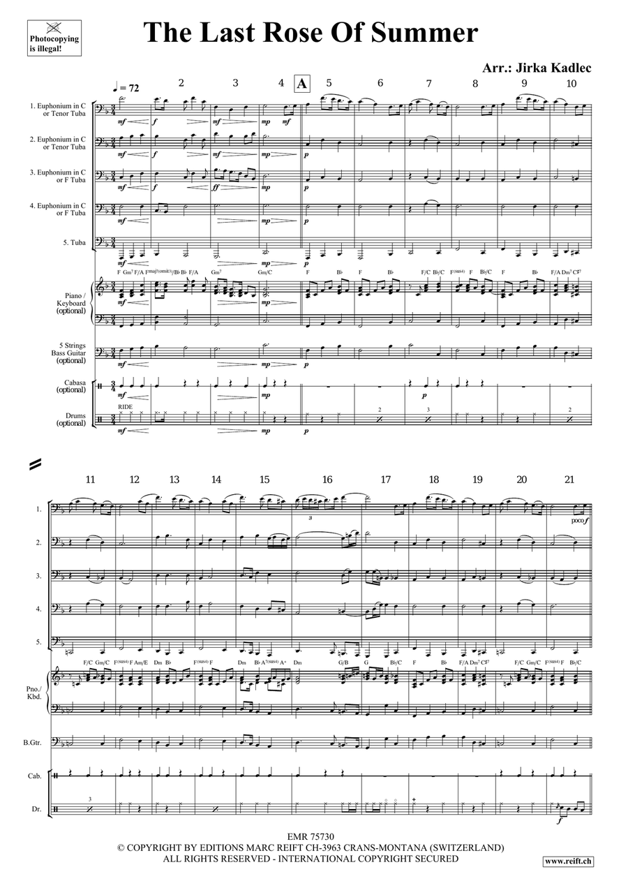 The Last Rose Of Summer The Last Rose Of Summer Tuba scores gallery preview page 3