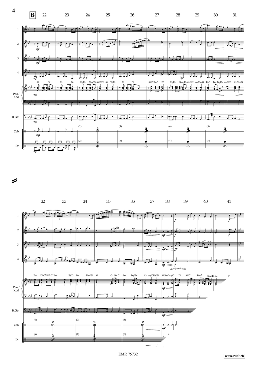 The Last Rose Of Summer The Last Rose Of Summer Clarinet Quartet scores gallery preview page 4