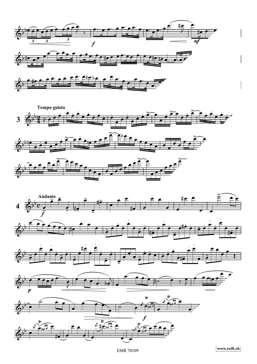 24 Melodic Studies 24 Melodic Studies Flute Solo scores gallery preview page 4