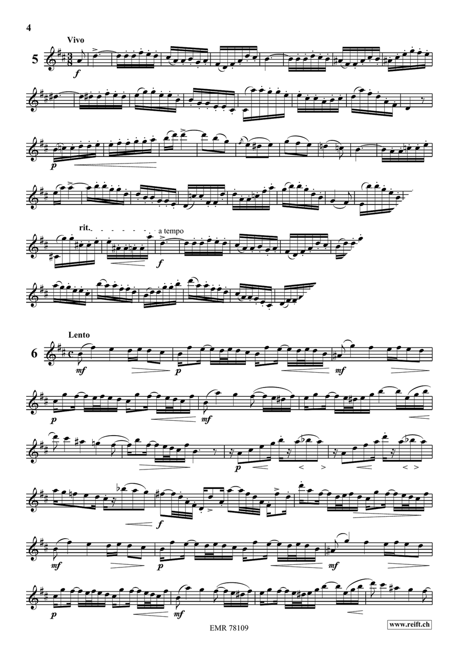24 Melodic Studies 24 Melodic Studies Flute Solo scores gallery preview page 5