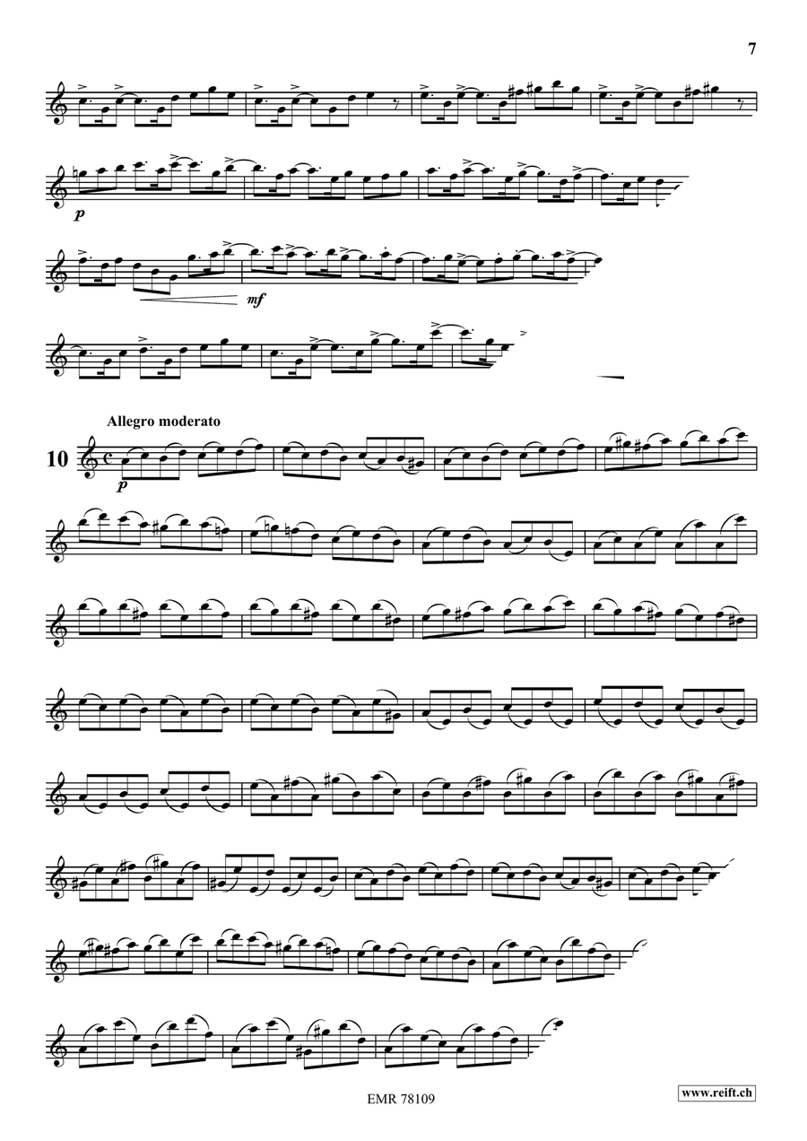24 Melodic Studies 24 Melodic Studies Flute Solo scores gallery preview page 8
