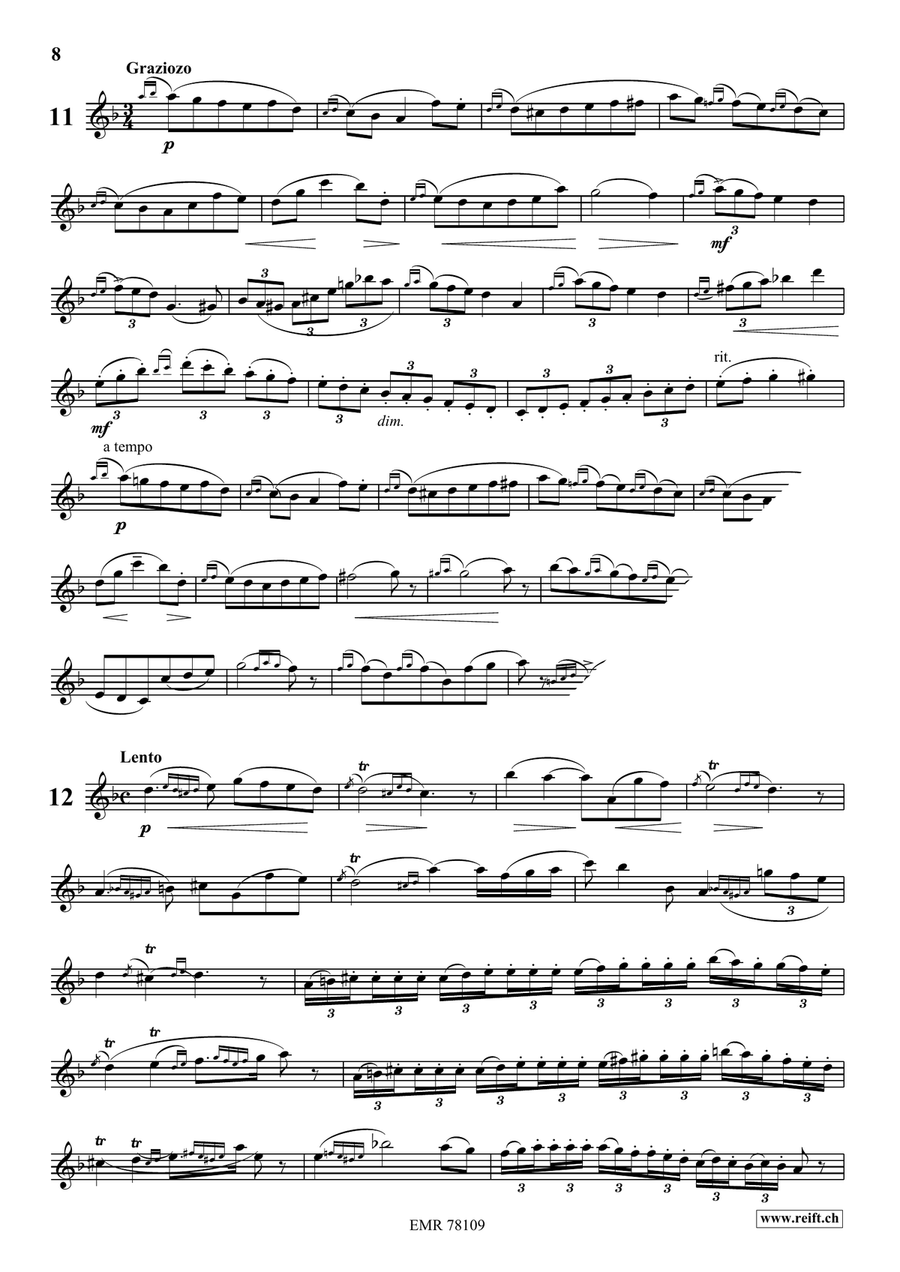 24 Melodic Studies 24 Melodic Studies Flute Solo scores gallery preview page 9