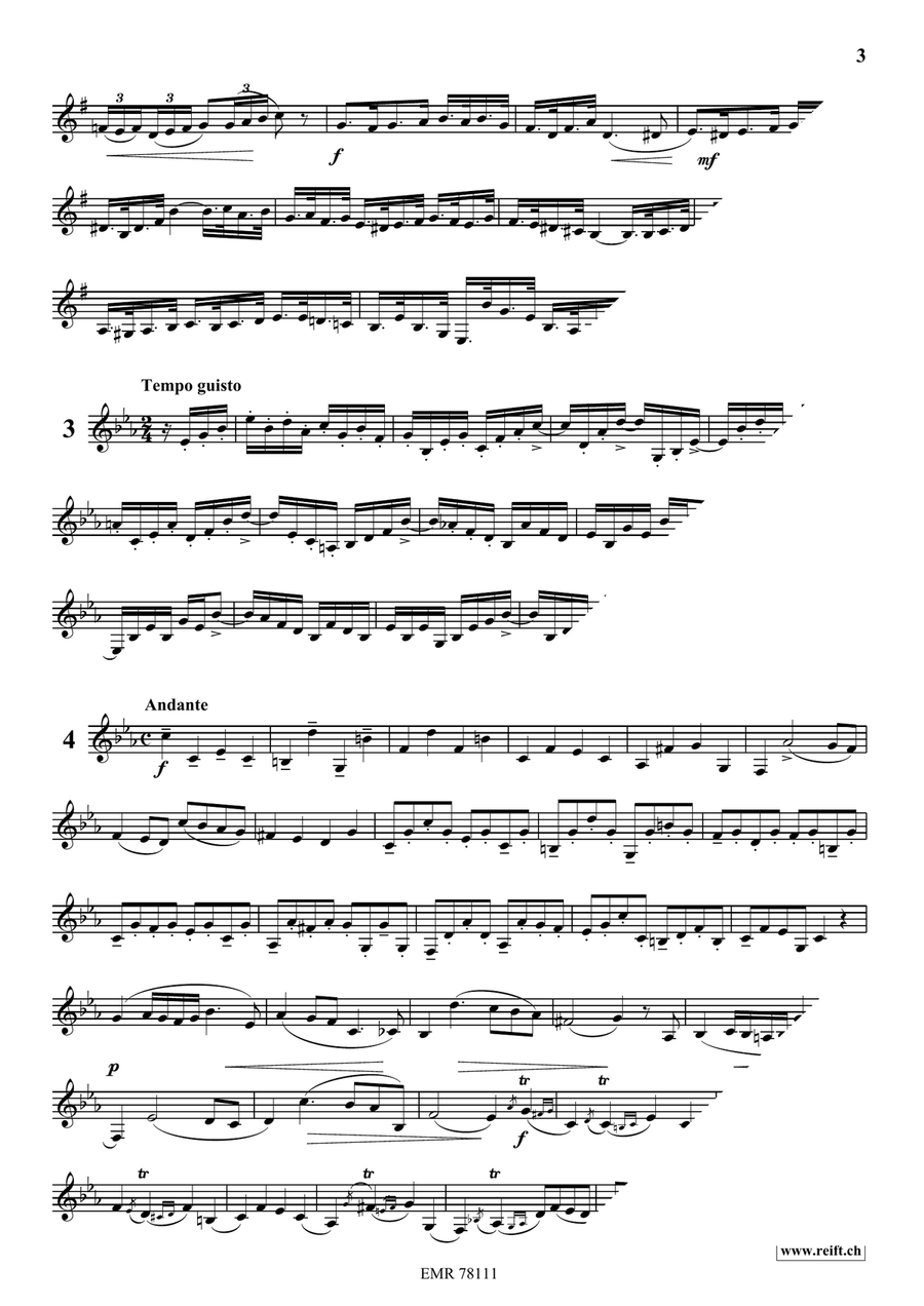 24 Melodic Studies 24 Melodic Studies Bass Clarinet scores gallery preview page 4