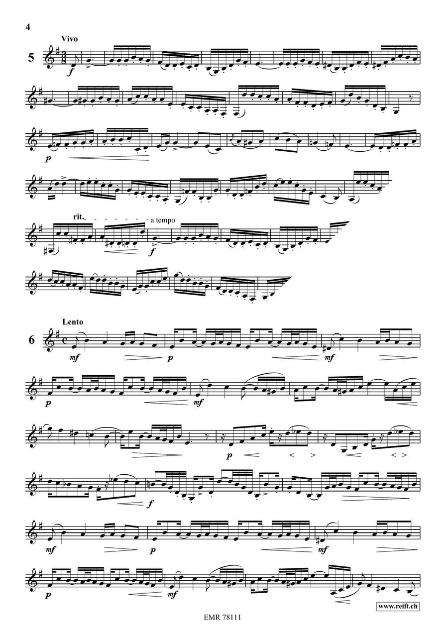 24 Melodic Studies 24 Melodic Studies Bass Clarinet scores gallery preview page 5