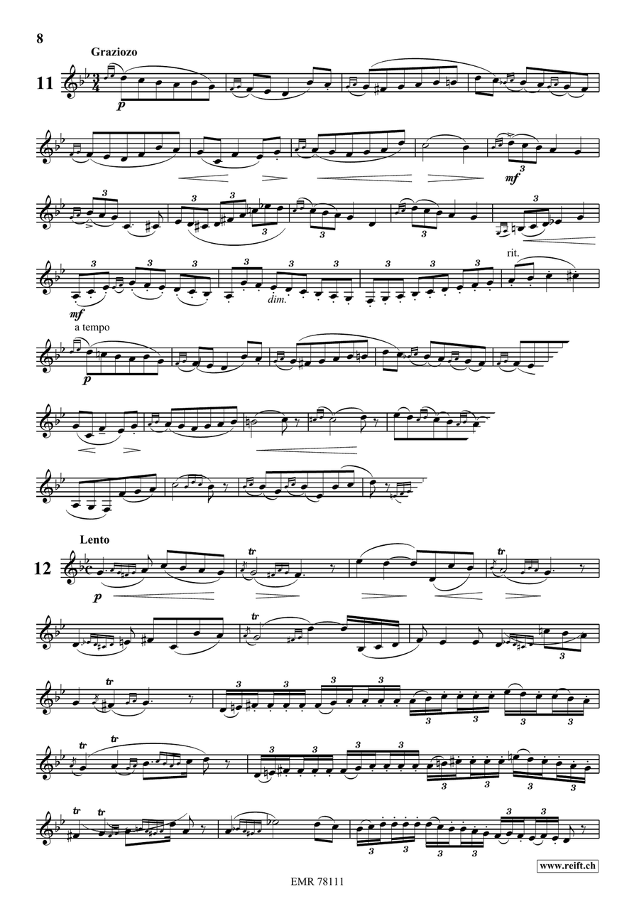 24 Melodic Studies 24 Melodic Studies Bass Clarinet scores gallery preview page 9