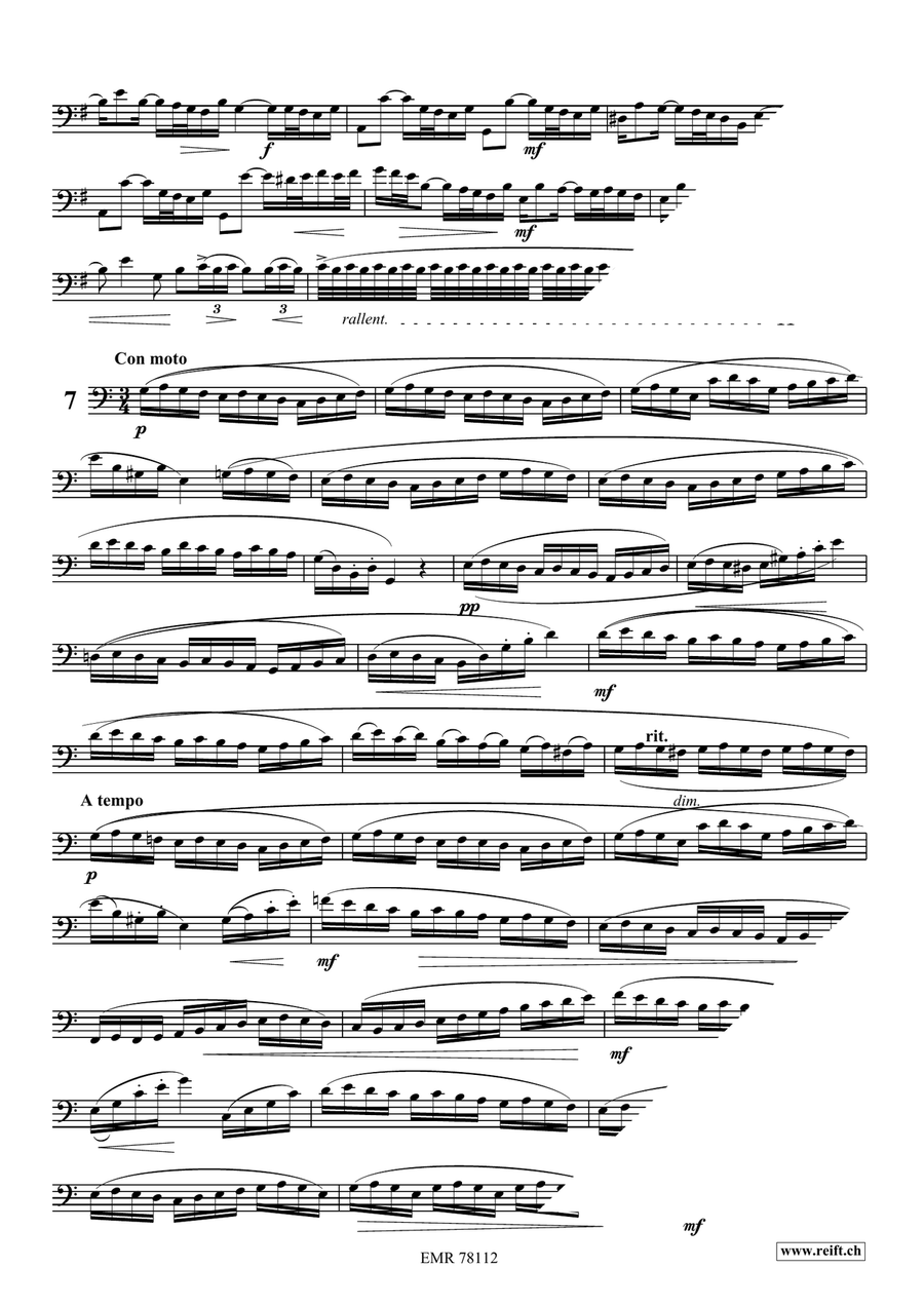 24 Melodic Studies by Oskar Bohme Bassoon Solo - Sheet Music page 6