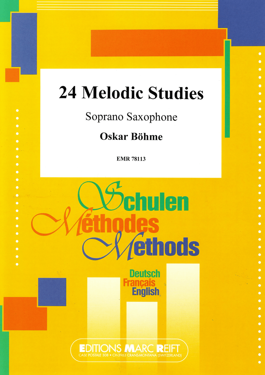 24 Melodic Studies 24 Melodic Studies Soprano Saxophone scores gallery preview page 1