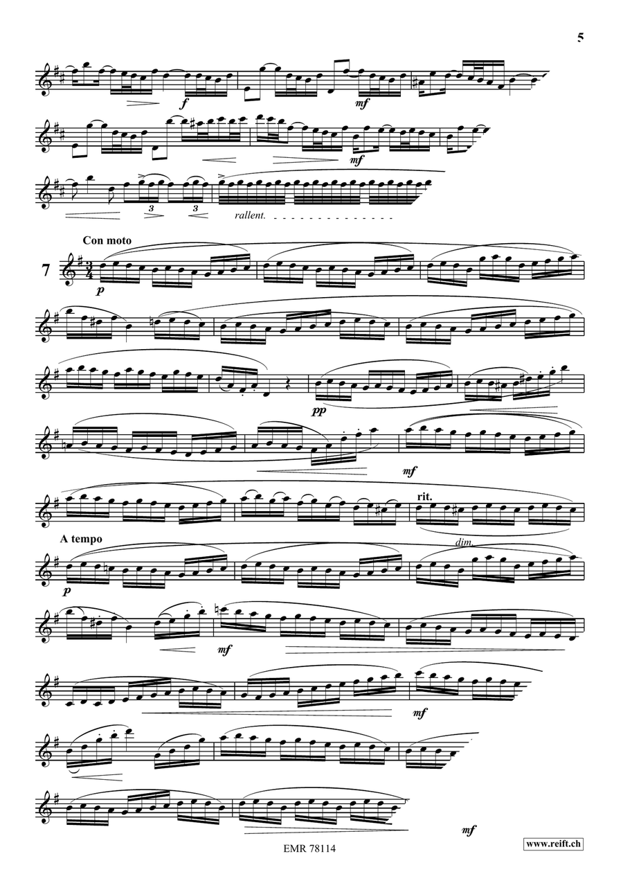24 Melodic Studies 24 Melodic Studies Alto Saxophone scores gallery preview page 6