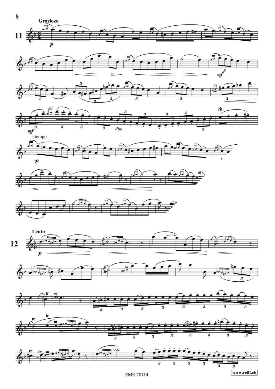 24 Melodic Studies 24 Melodic Studies Alto Saxophone scores gallery preview page 9