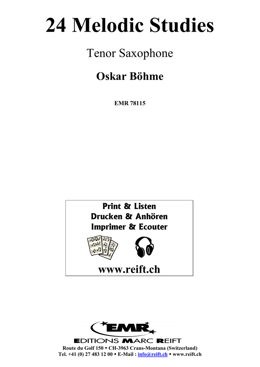 24 Melodic Studies 24 Melodic Studies Tenor Saxophone scores gallery preview page 2