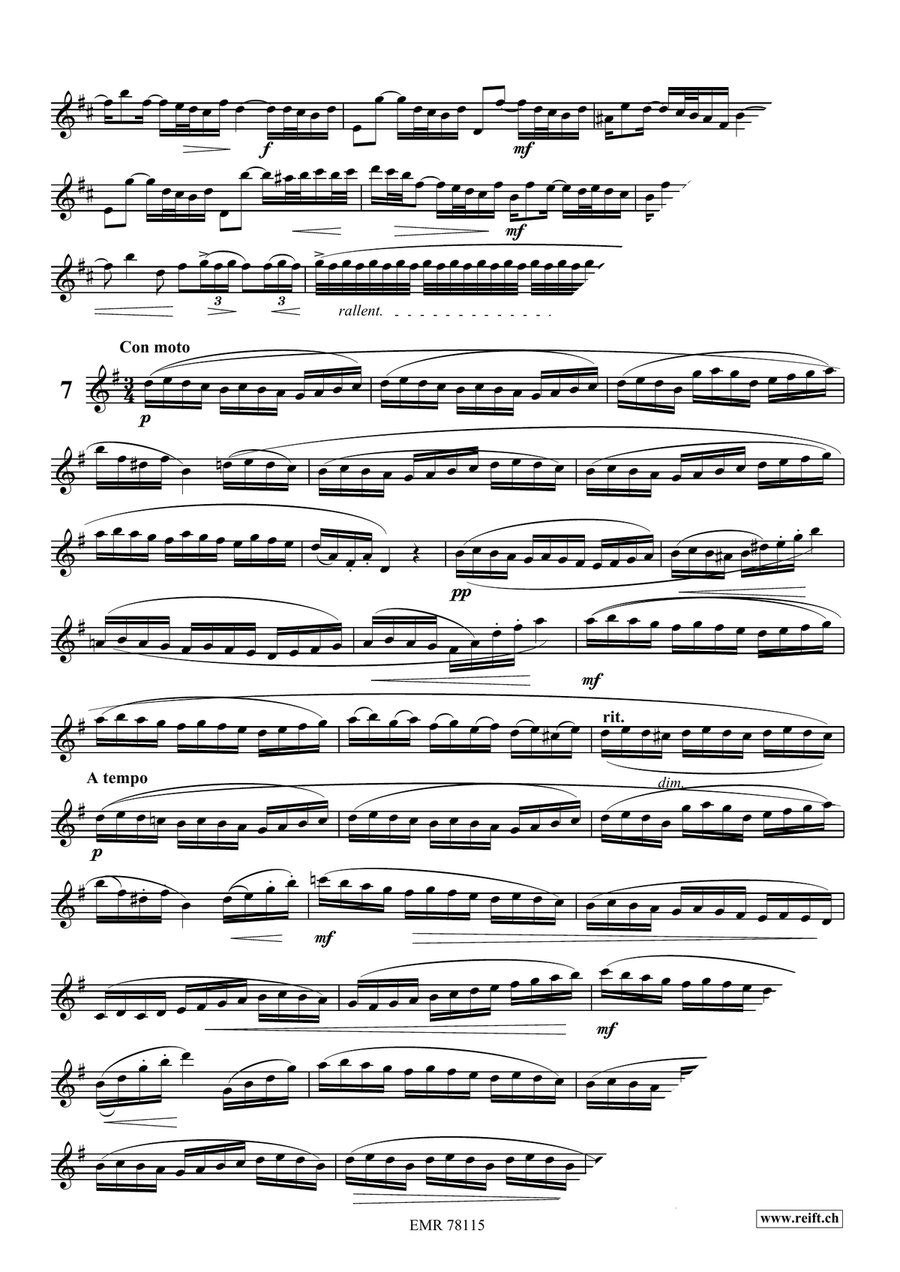 24 Melodic Studies 24 Melodic Studies Tenor Saxophone scores gallery preview page 6