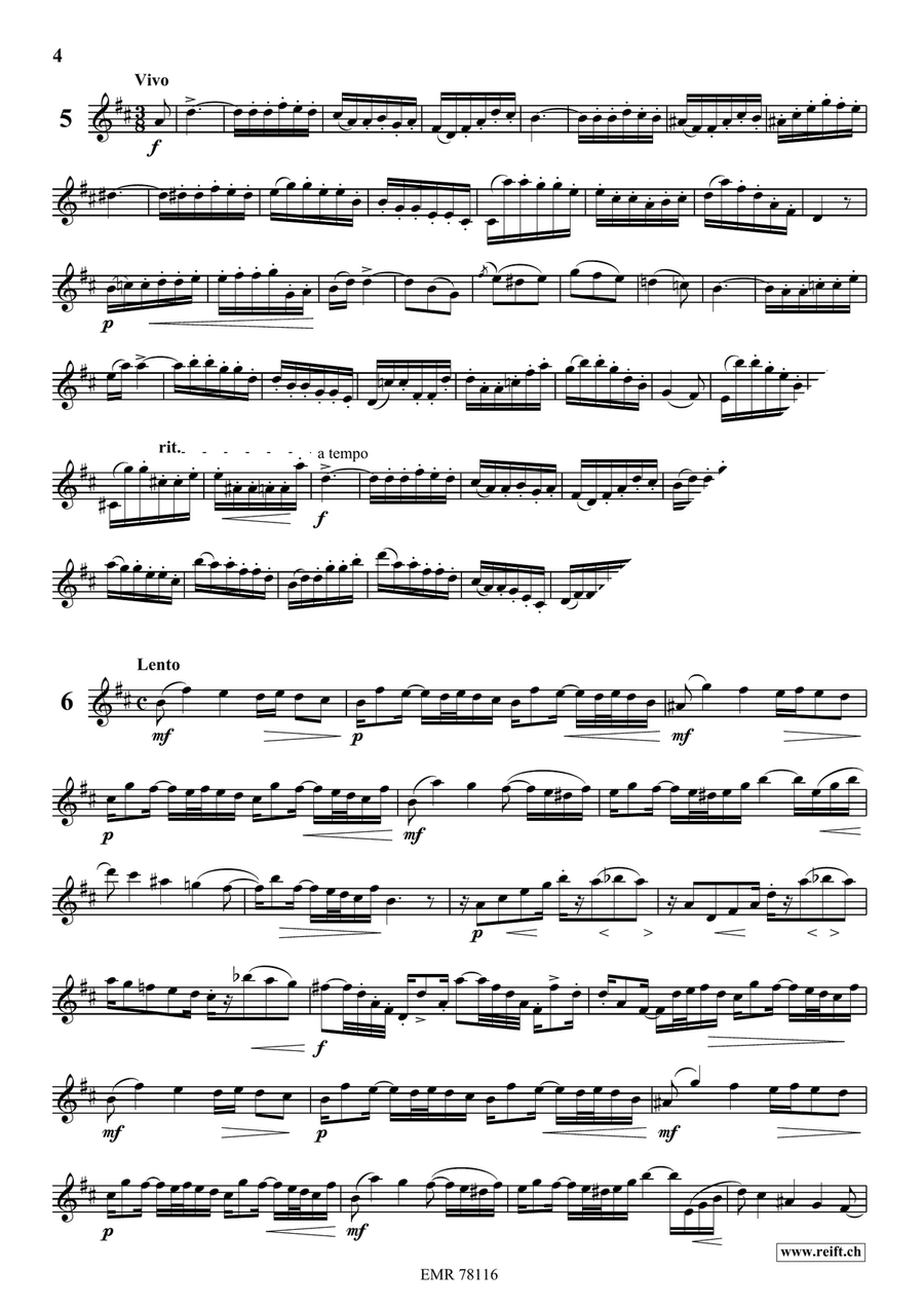24 Melodic Studies by Oskar Bohme Baritone Saxophone - Sheet Music page 5