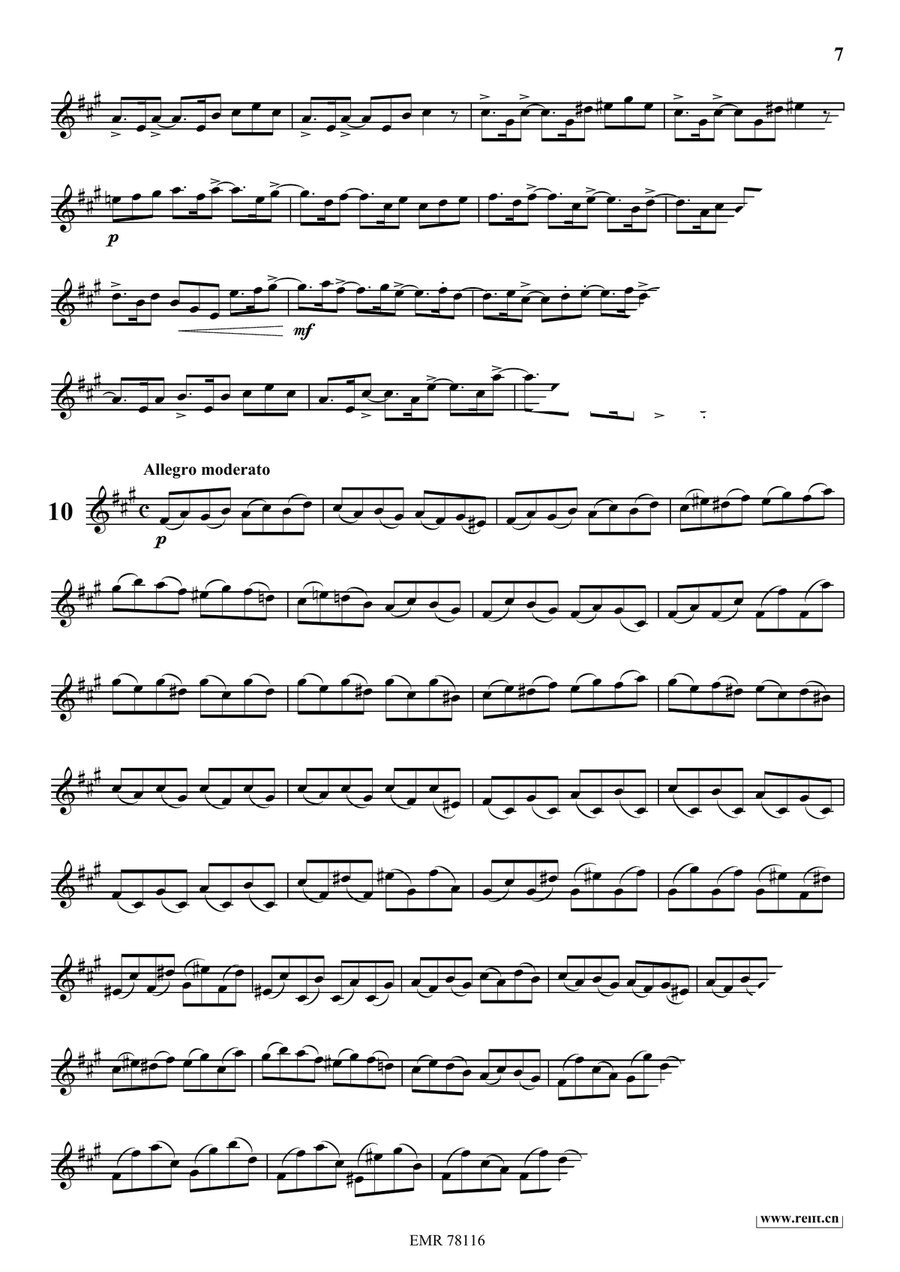 24 Melodic Studies by Oskar Bohme Baritone Saxophone - Sheet Music page 8