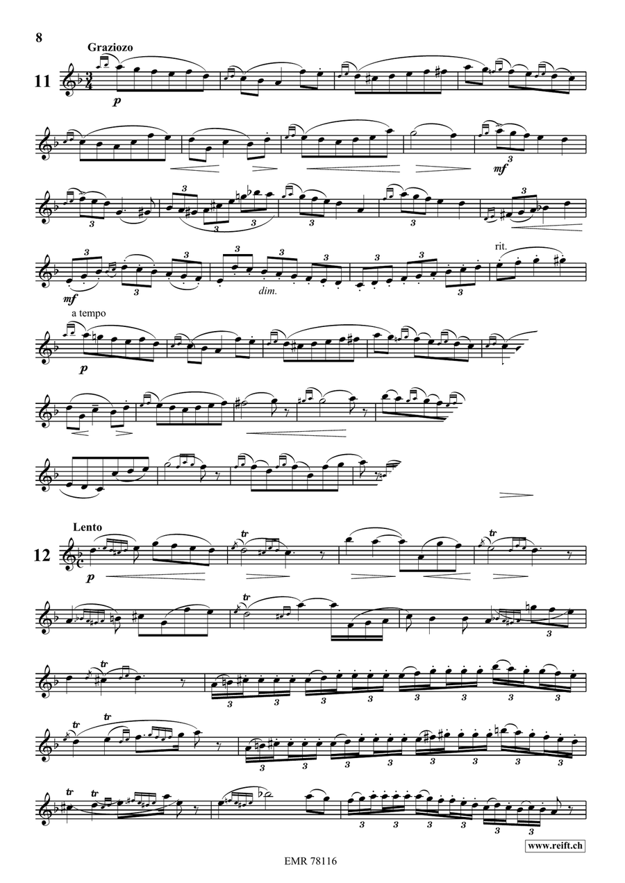 24 Melodic Studies by Oskar Bohme Baritone Saxophone - Sheet Music page 9