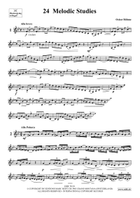 24 Melodic Studies Horn scores gallery preview page 3