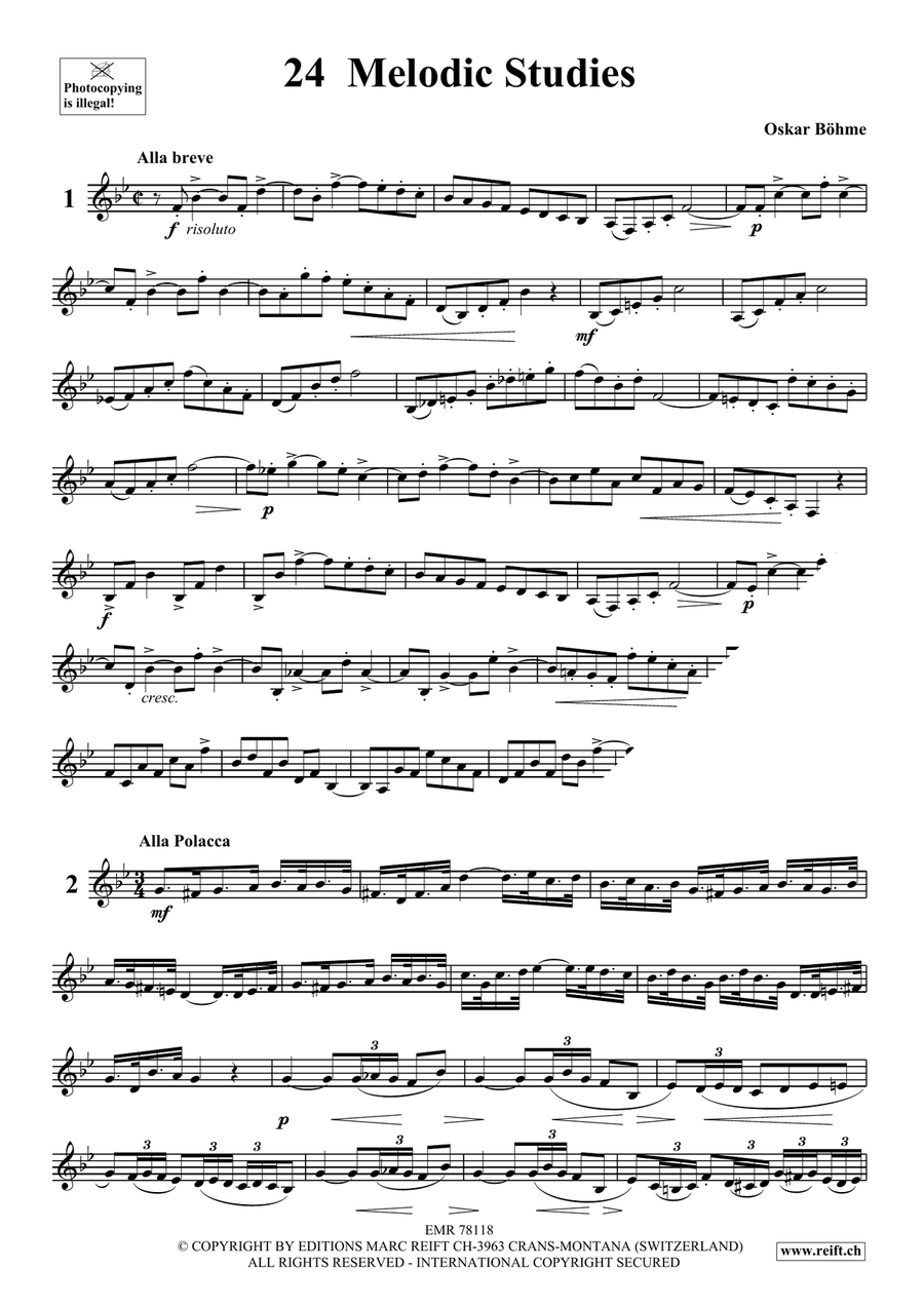 24 Melodic Studies 24 Melodic Studies Horn scores gallery preview page 3