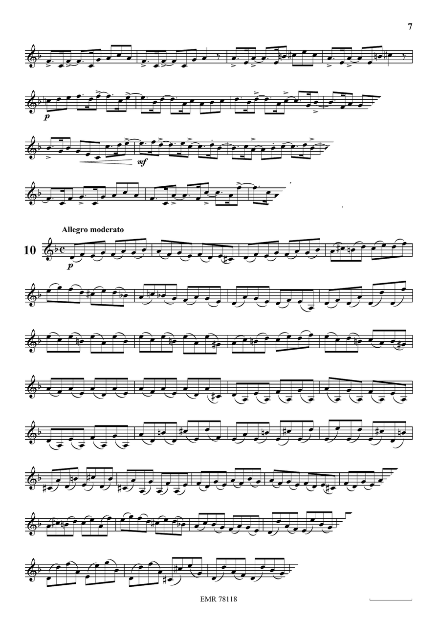24 Melodic Studies 24 Melodic Studies Horn scores gallery preview page 8