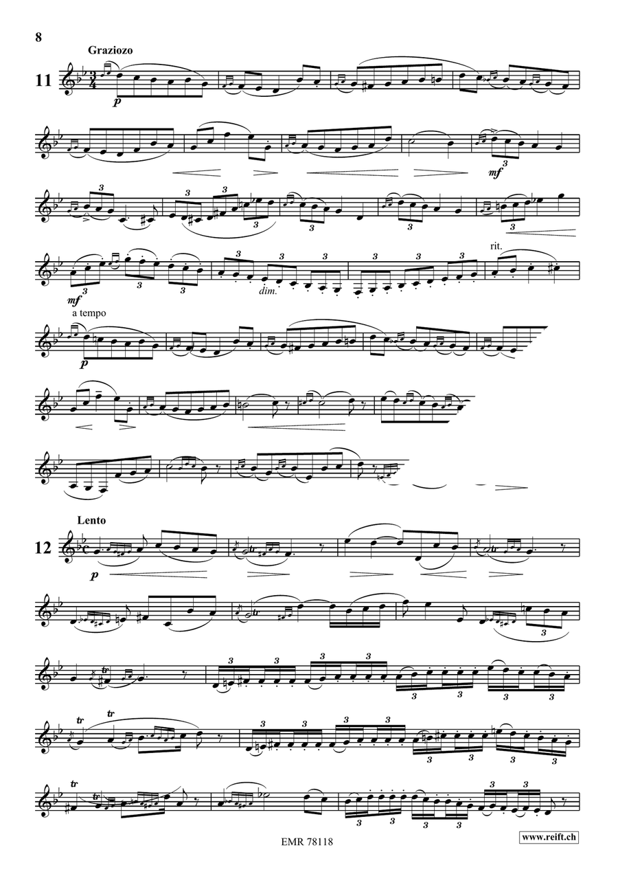 24 Melodic Studies 24 Melodic Studies Horn scores gallery preview page 9