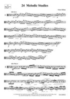 24 Melodic Studies Trombone scores gallery preview page 3