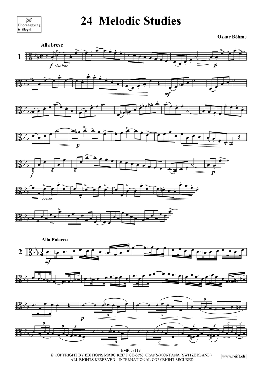 24 Melodic Studies 24 Melodic Studies Trombone scores gallery preview page 3