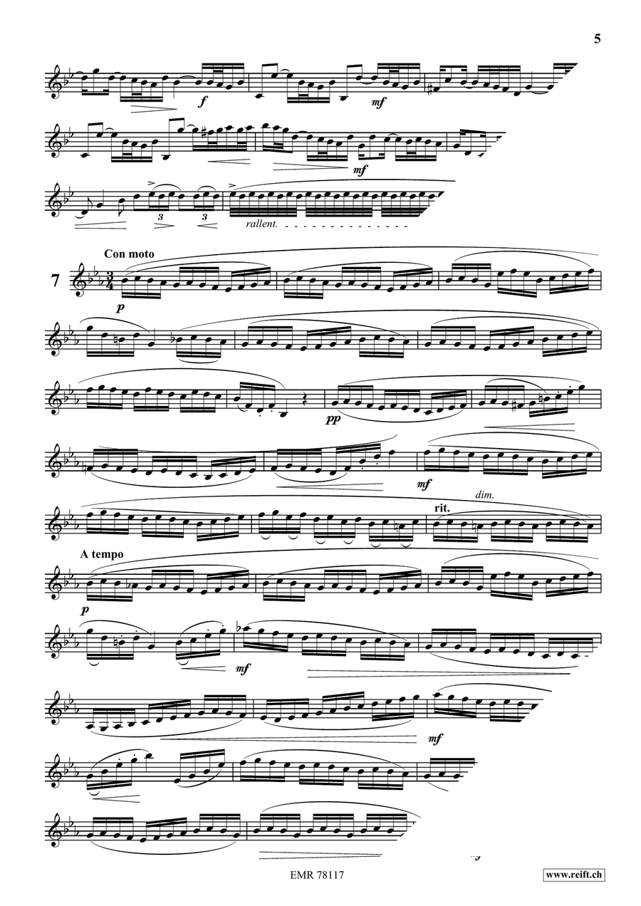 24 Melodic Studies by Oskar Bohme Trumpet - Sheet Music page 6