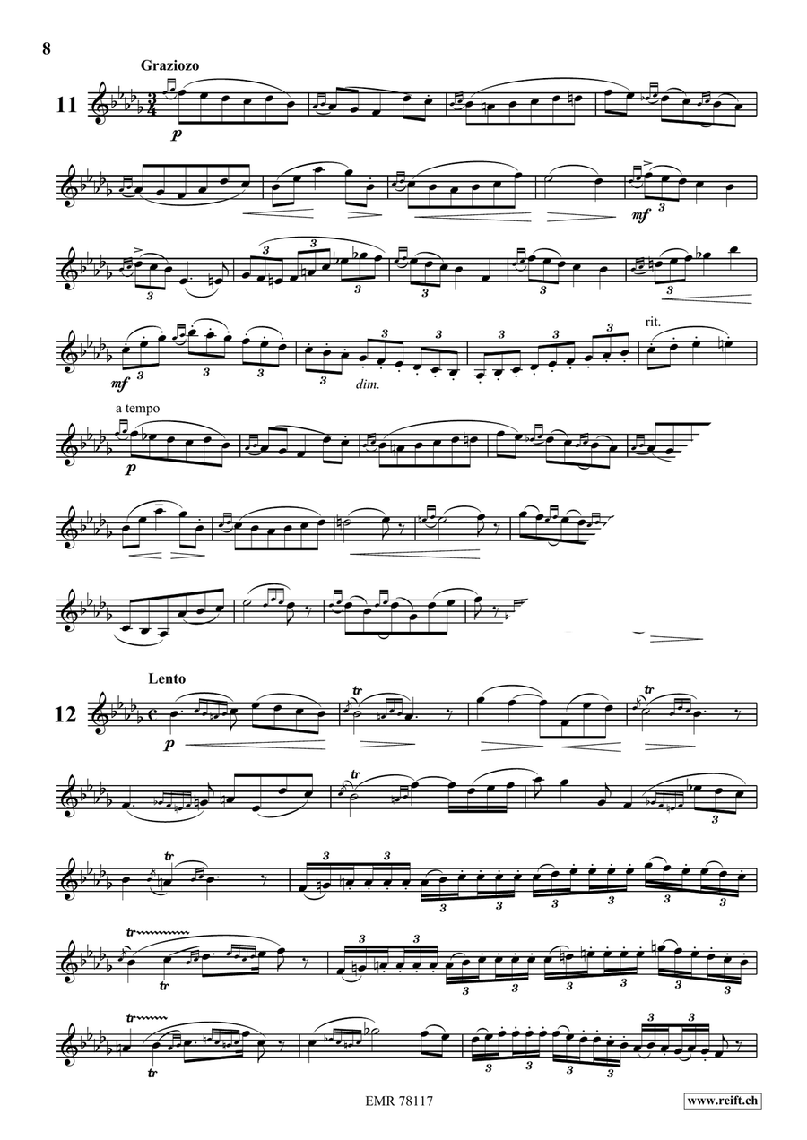 24 Melodic Studies by Oskar Bohme Trumpet - Sheet Music page 9