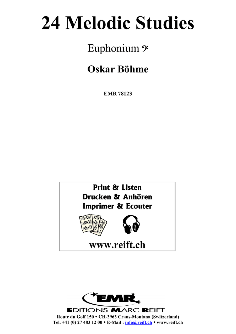 24 Melodic Studies 24 Melodic Studies Euphonium scores gallery preview page 2