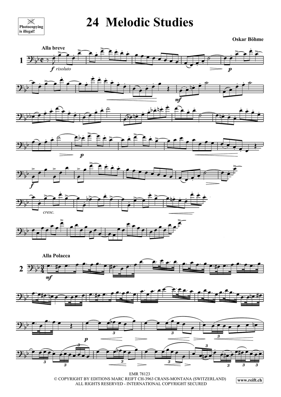 24 Melodic Studies 24 Melodic Studies Euphonium scores gallery preview page 3
