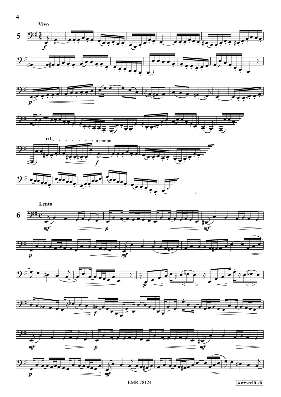 24 Melodic Studies Tuba scores gallery preview page 5