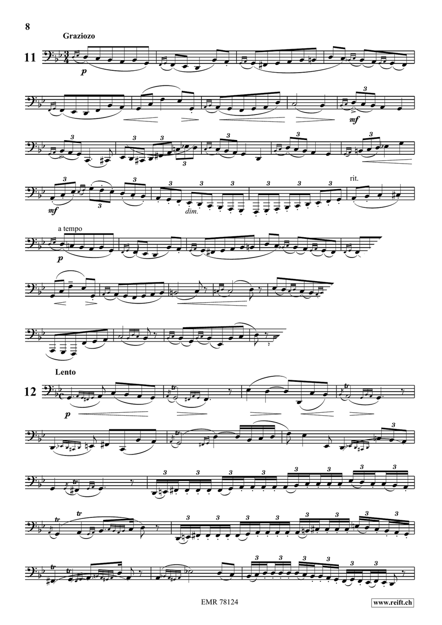 24 Melodic Studies Tuba scores gallery preview page 9