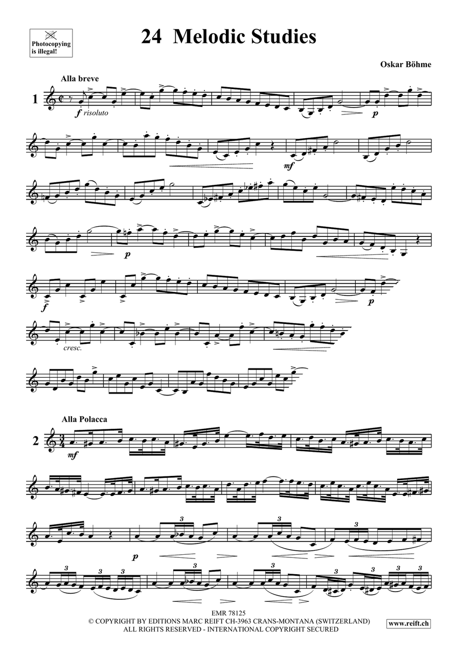 24 Melodic Studies 24 Melodic Studies Cornet scores gallery preview page 3