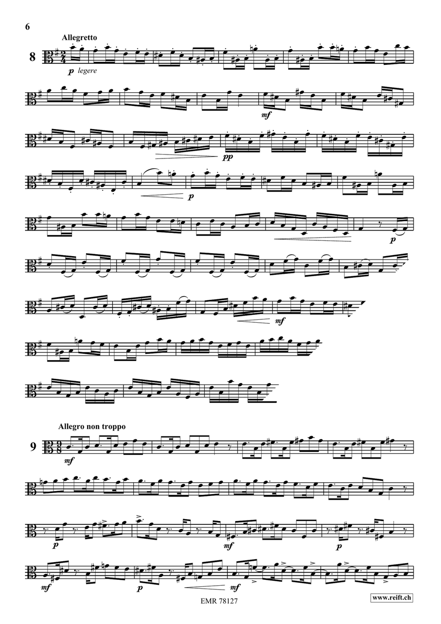 24 Melodic Studies 24 Melodic Studies Viola Solo scores gallery preview page 7