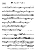 24 Melodic Studies Double Bass scores gallery preview page 3